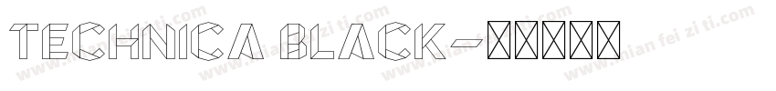 Technica Black字体转换